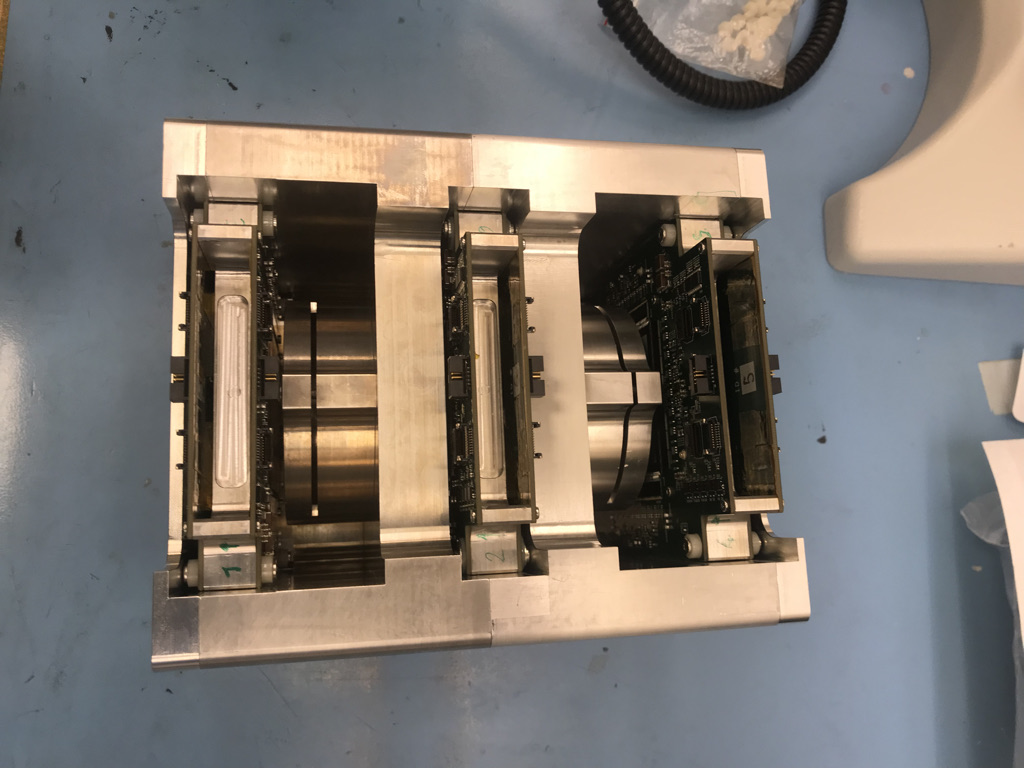 Mini.PAN spectrometer: Magnet and six StripX at CERN TestBeam in November 2021