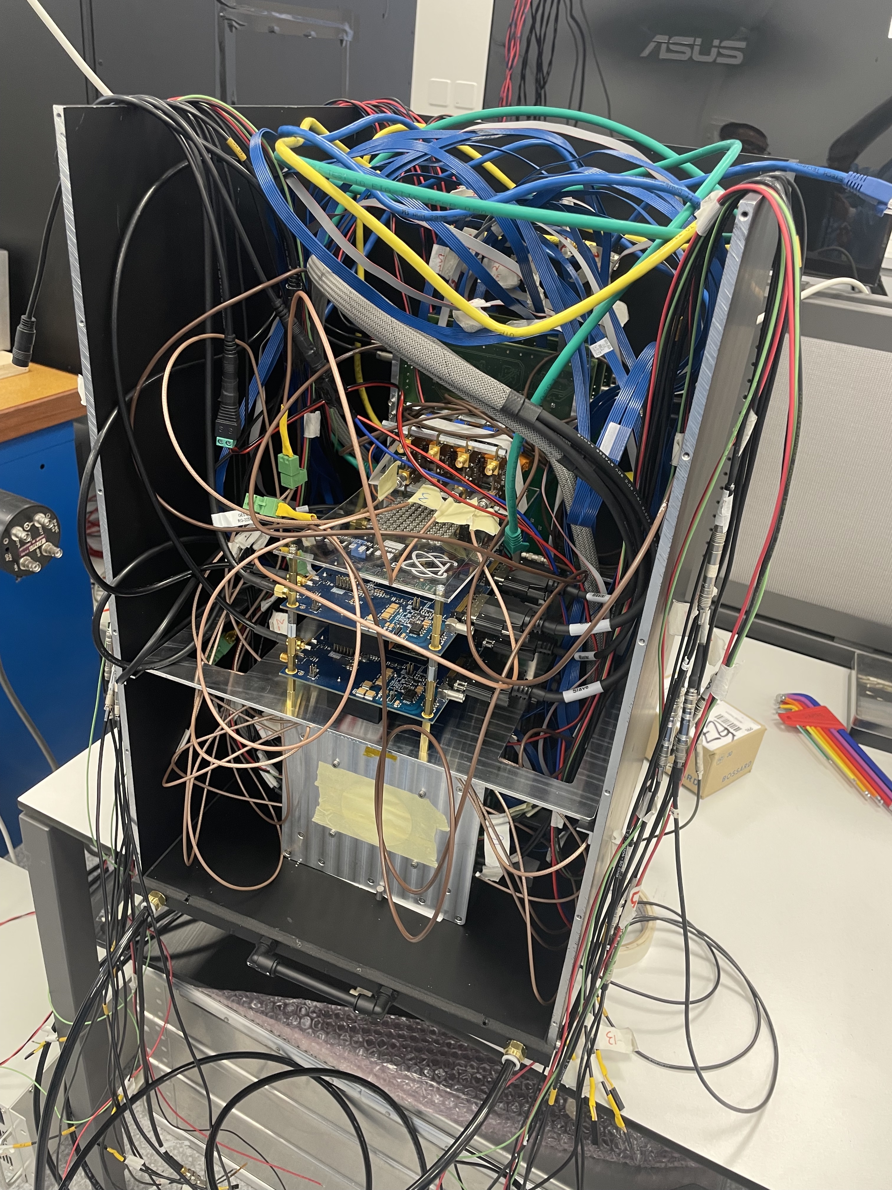 Mini.PAN full detector (TOF, Pixels, Magnet and Strips X and Y) at CERN TestBeam in April 2023